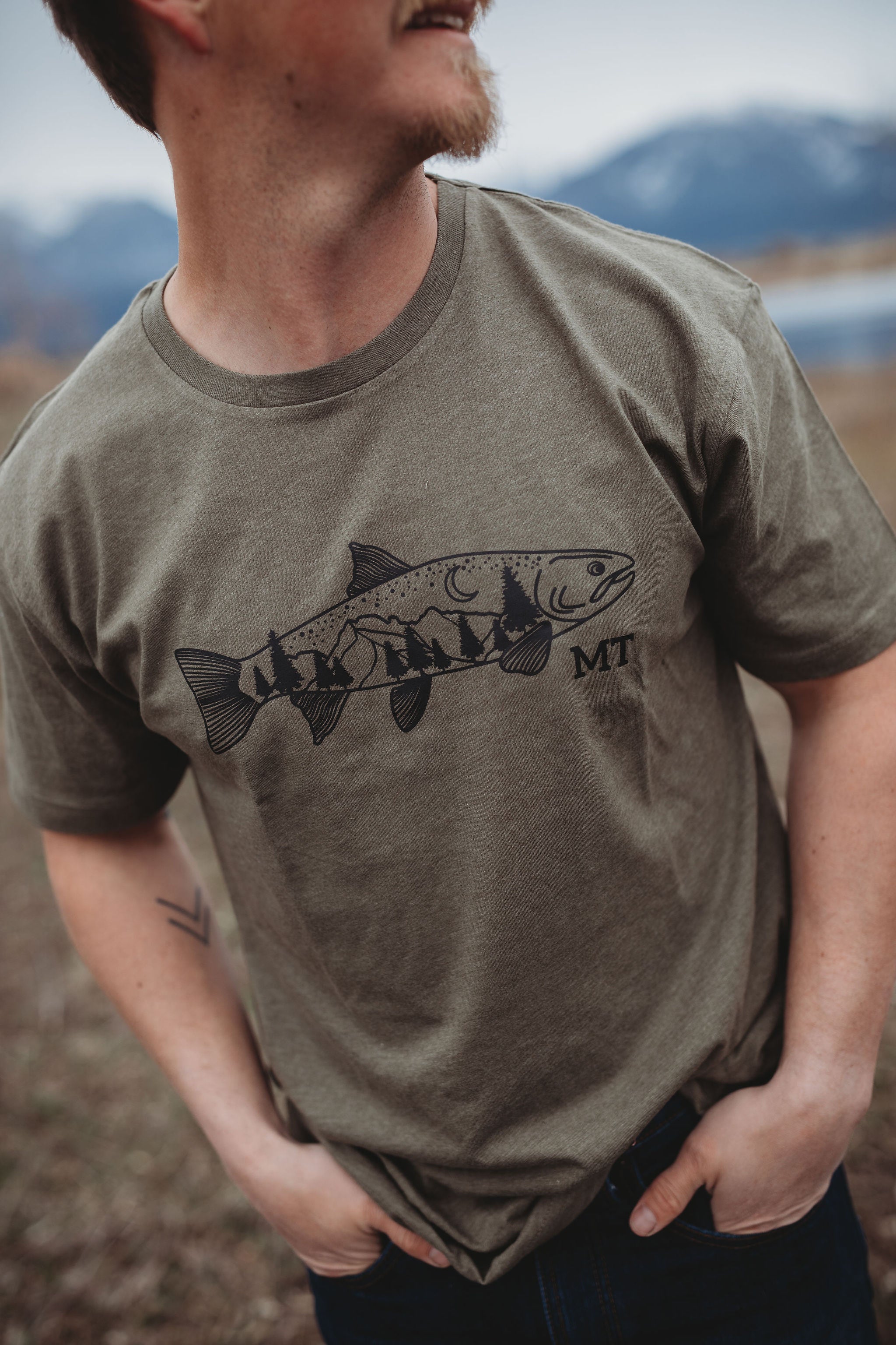 T-Shirt "Mountains Of Death" - Occasion En Très Bon État - Style Graphique