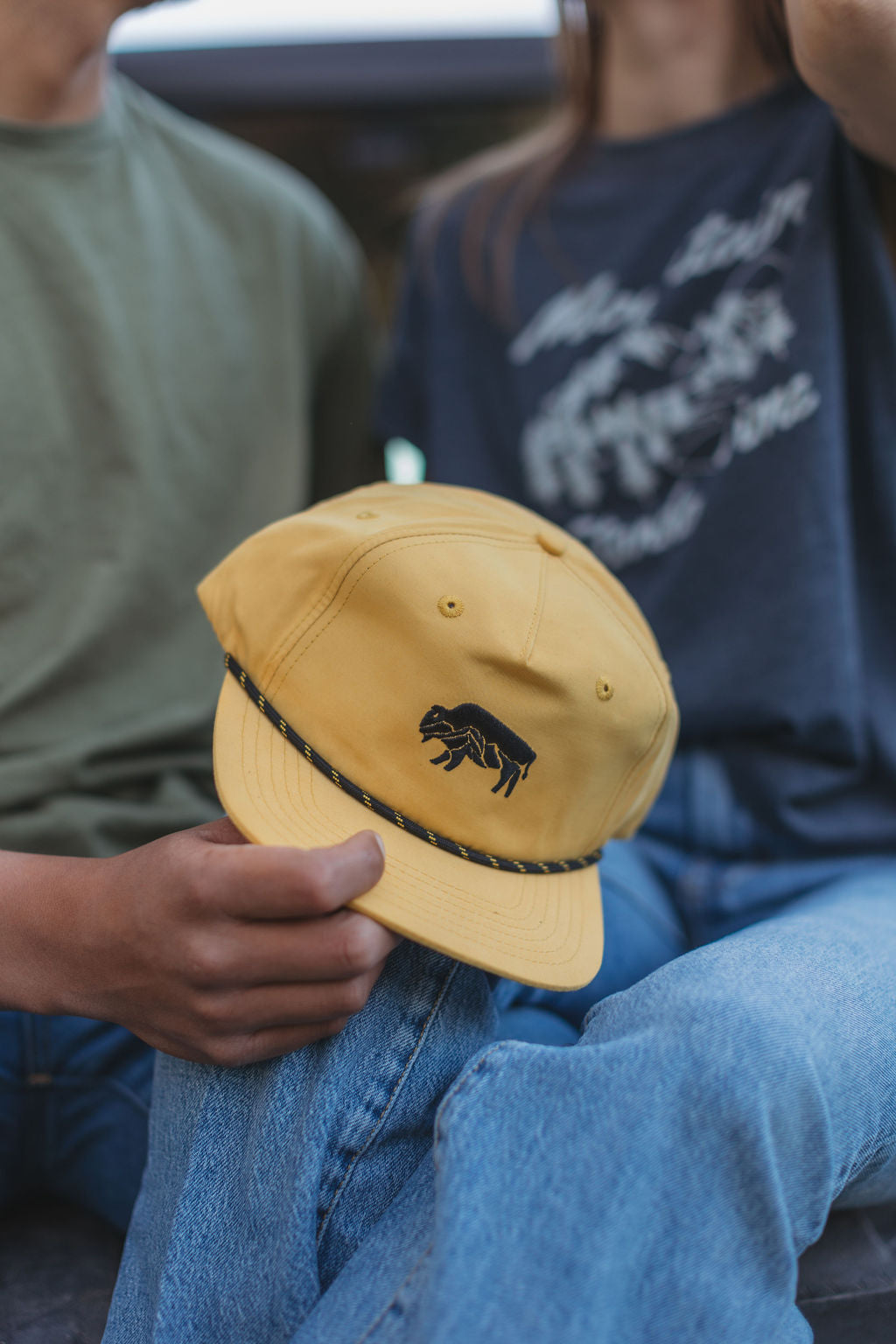 Bison-Wahcan Nylon Rope Hat- Mustard
