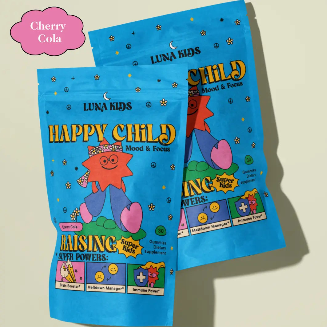 Happy Child: Mood & Brain Gummy- Cherry Cola Flavor
