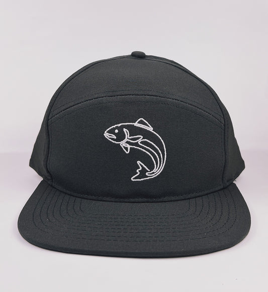 Trout Poly Camp Hat- Charcoal