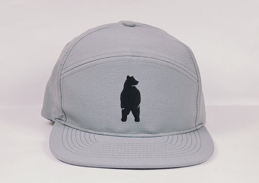 Hey Bear! Poly Camp Hat- Gray