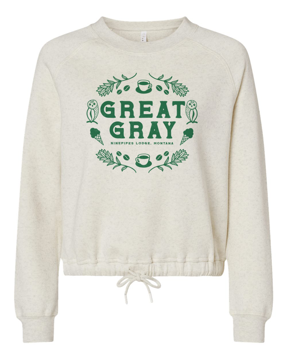 Great Gray Ladies Boxy Fleece