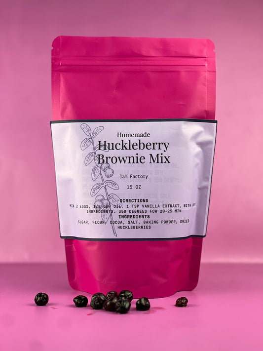 Homemade Huckleberry Brownie Mix