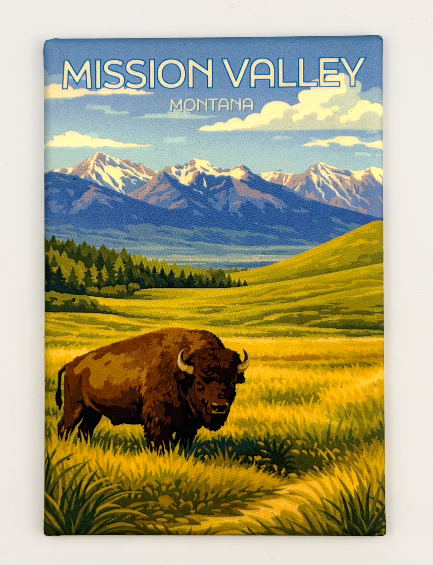Mission Valley 3" x 2" Bison Magnet