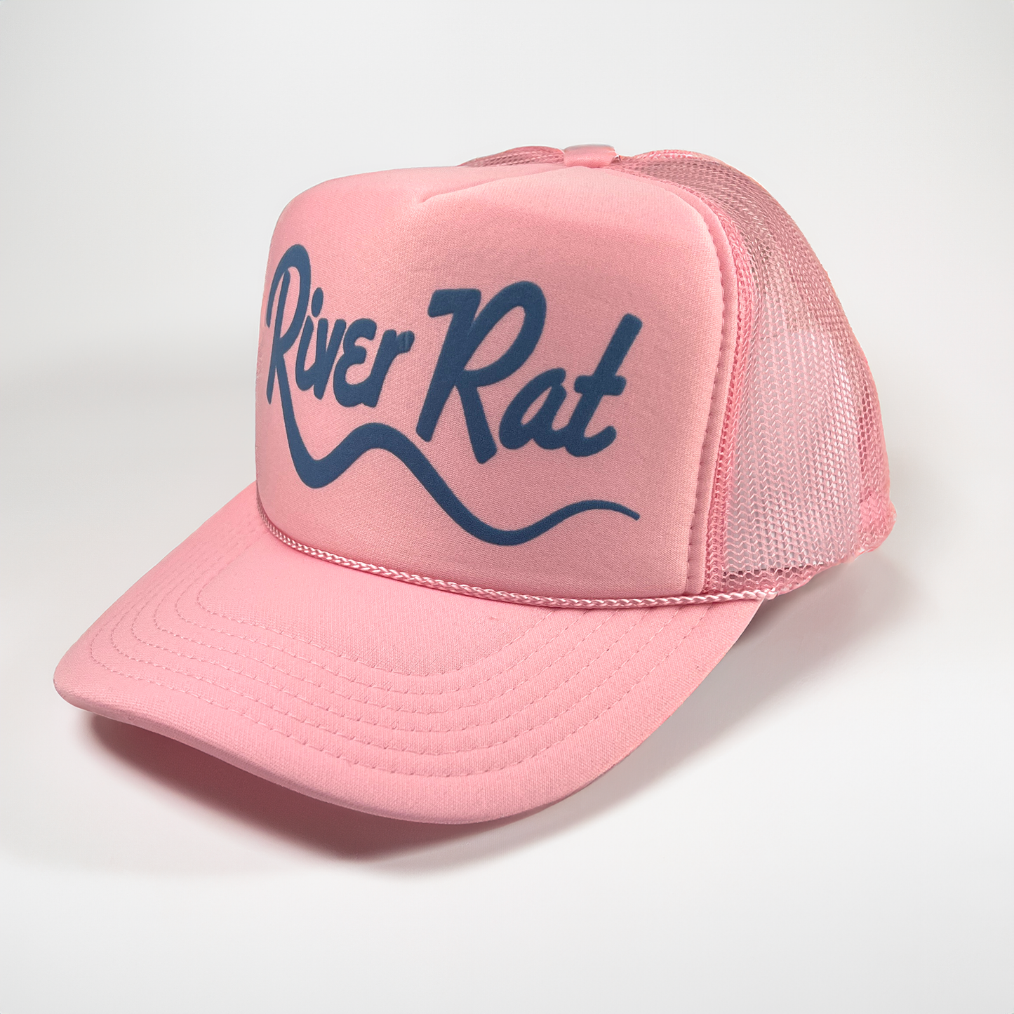 River Rat Adult Trucker Hat: Pink