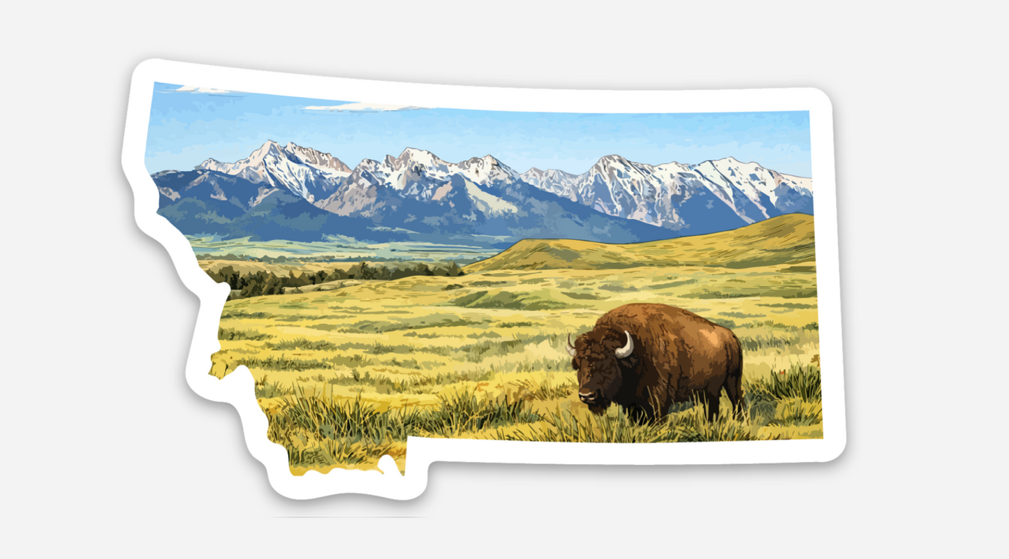 Montana Bison Range Sticker