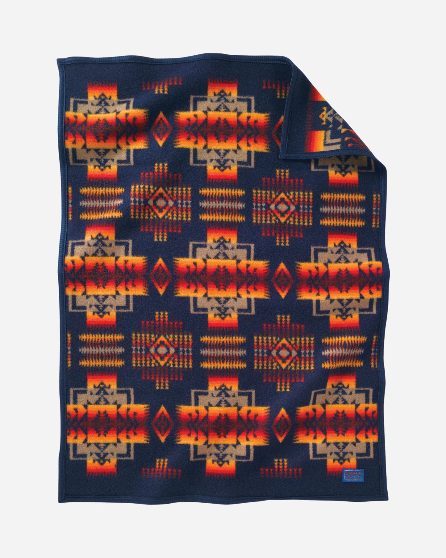 Pendleton Chief Joseph Crib Blanket- Indigo