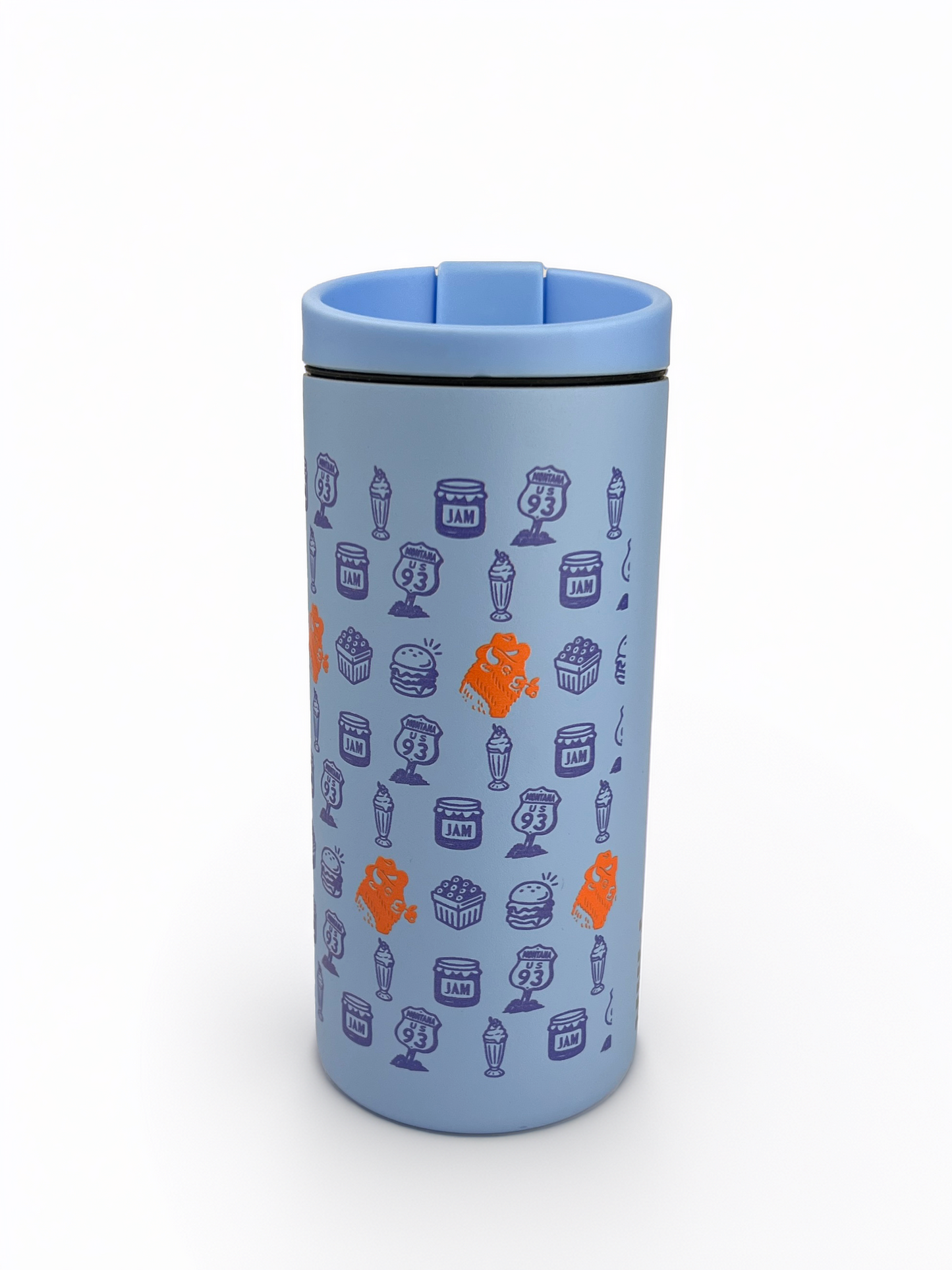 Miir Jam Factory Small Print Flip Traveler 12oz Altitude Blue