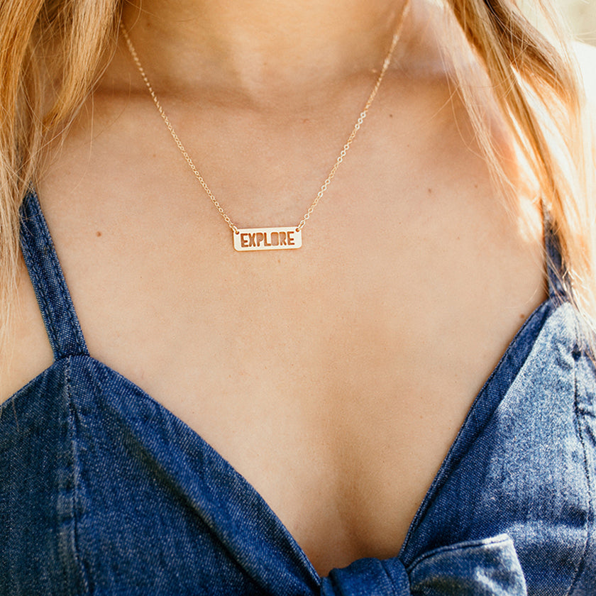 EXPLORE Bar Necklace