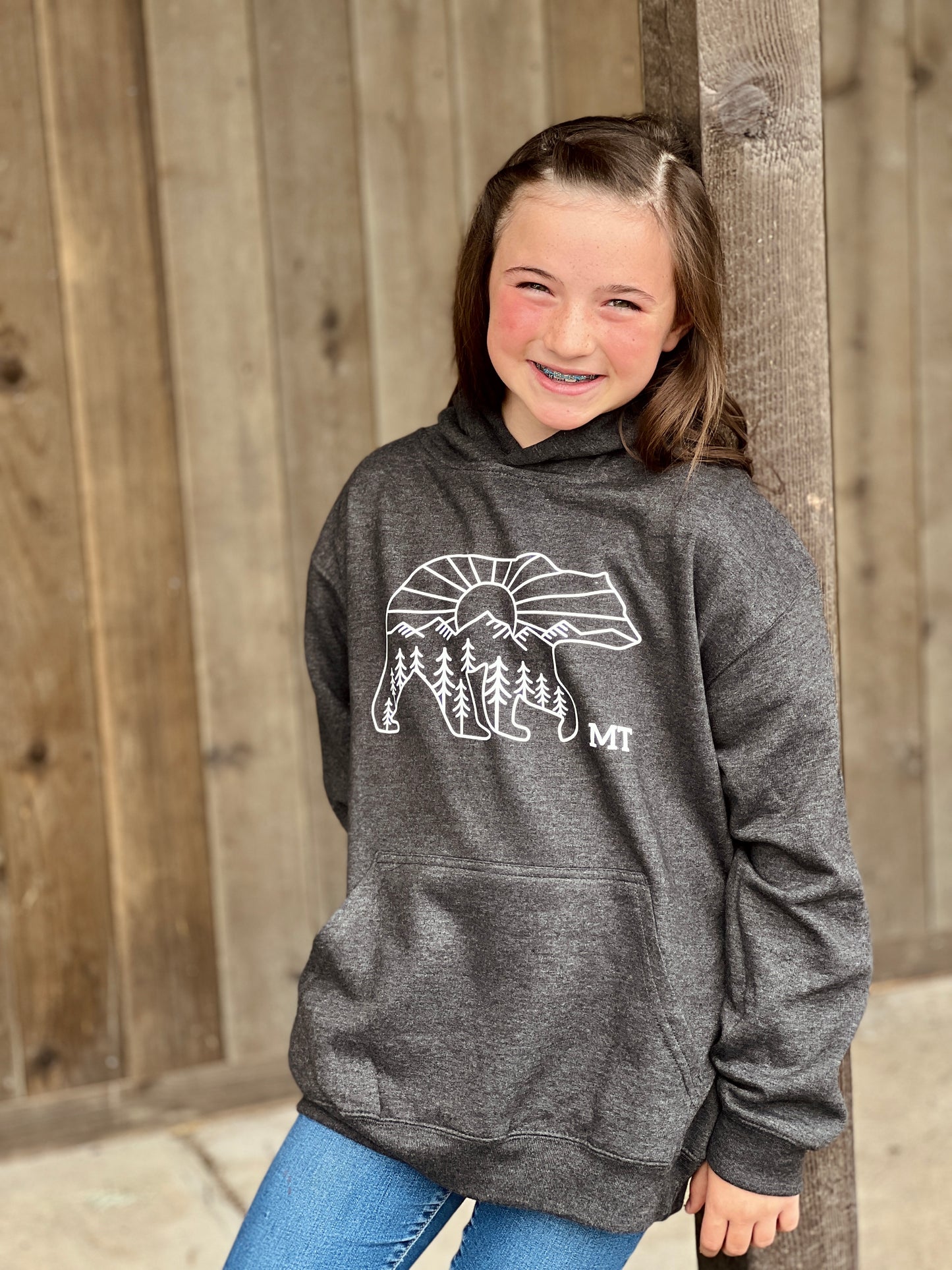 Sunrise Bear Kids Hoodie