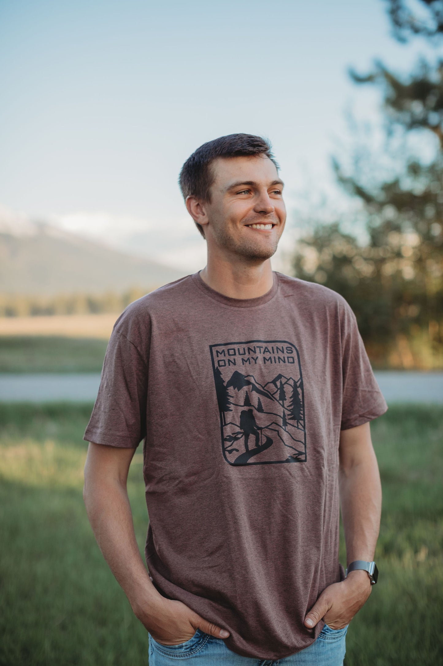 Mountains On My Mind Adult Tee