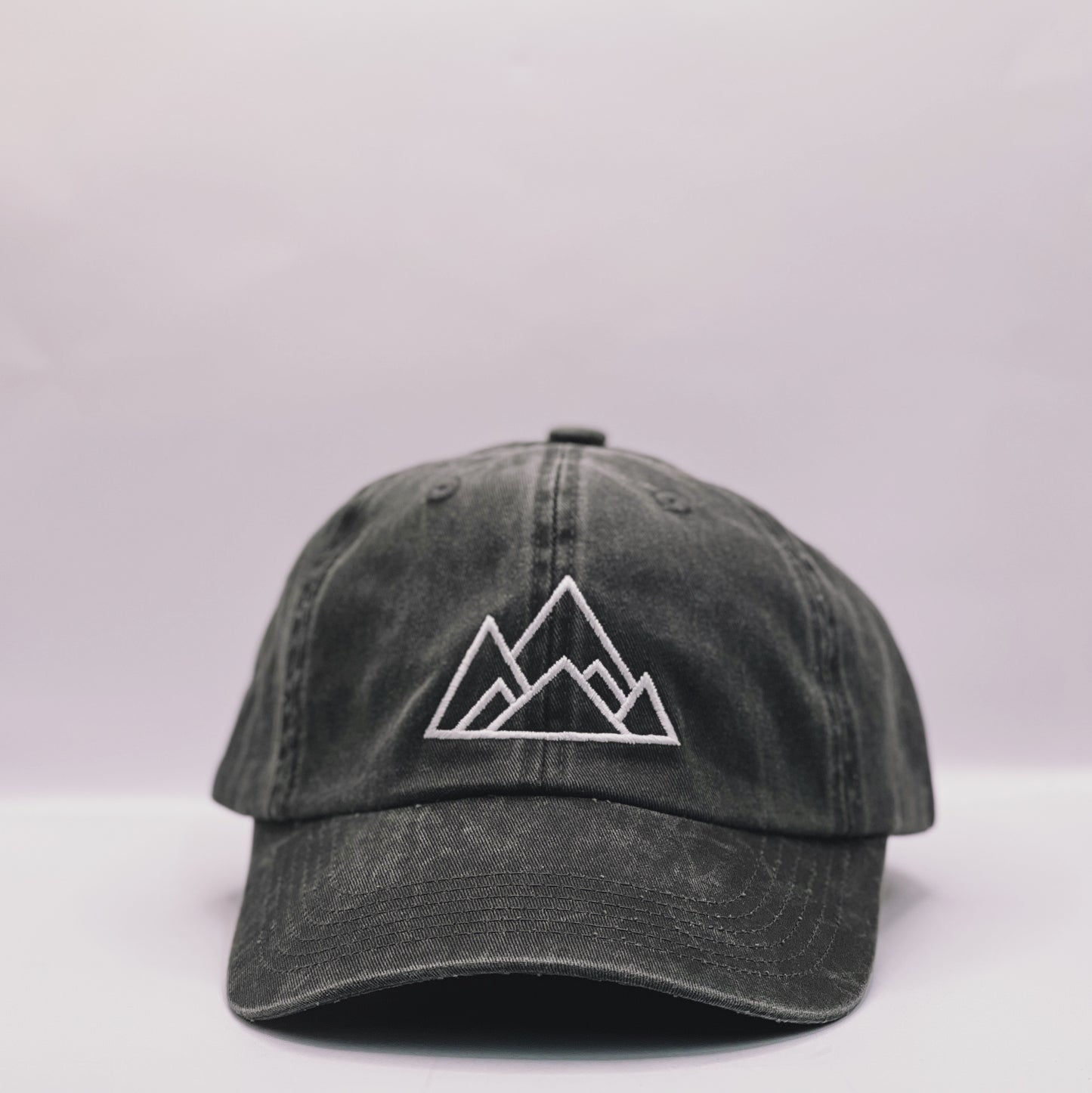 Made of Mountains Logo Dad Hat- Charcoal