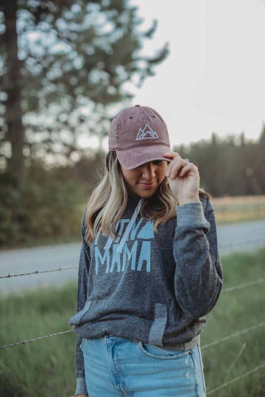 Made of Mountains Logo Dad Hat- Maroon