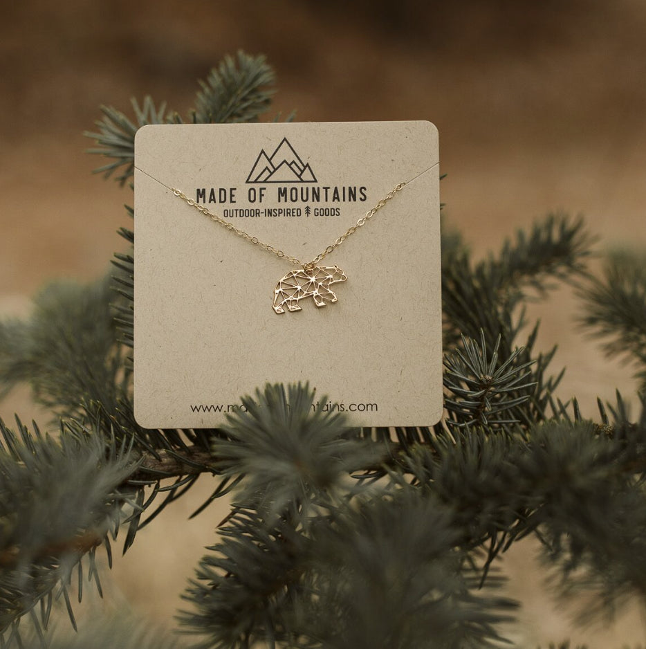 Geo Bear Necklace