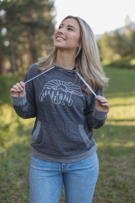Sunrise Bear Adult Hoodie