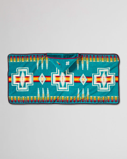 Pendleton Printed Hooded Baby Towel- Harding Teal