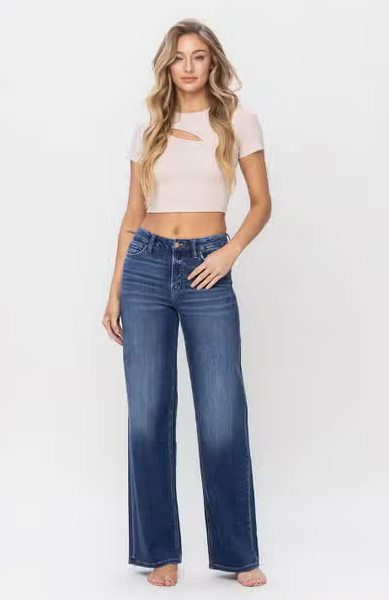 Flying Monkey: High Rise Loose Jeans #5363