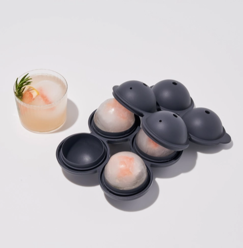 Sphere Ice Cocktail Silicone Ice Tray-Charcoal