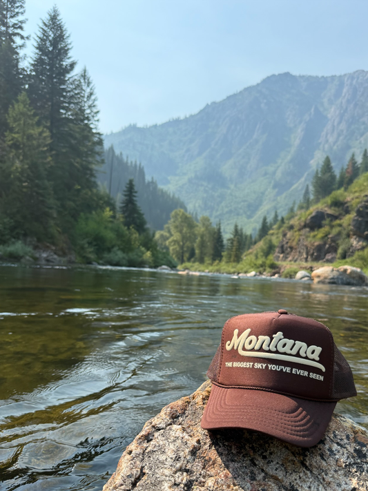 Montana: The Biggest Sky You've Ever Seen Adult Trucker Hat