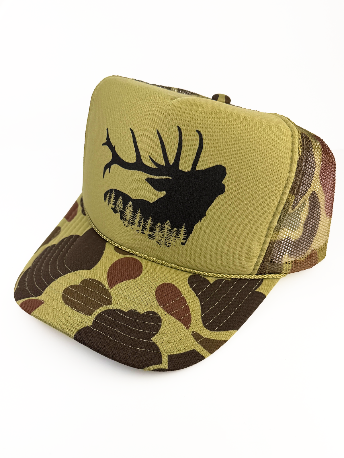 Bugling Elk Adult Trucker Hat