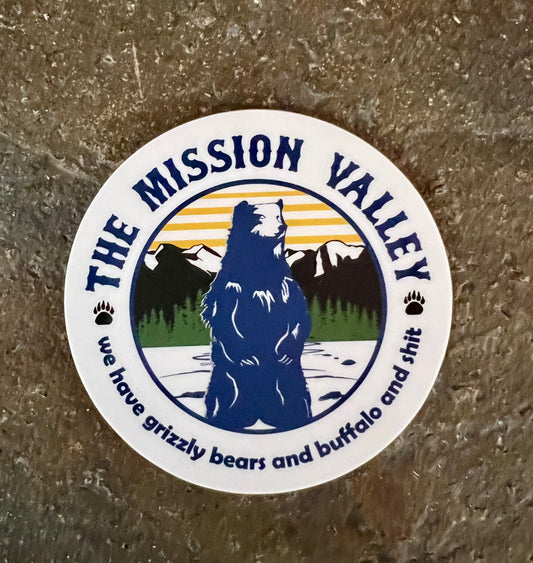 The Mission Valley Grizzly Sticker