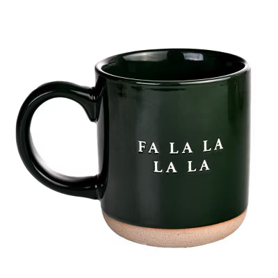 Fa La La Stoneware Coffee Mug