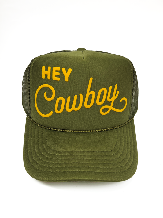 Hey Cowboy Adult Trucker Hat