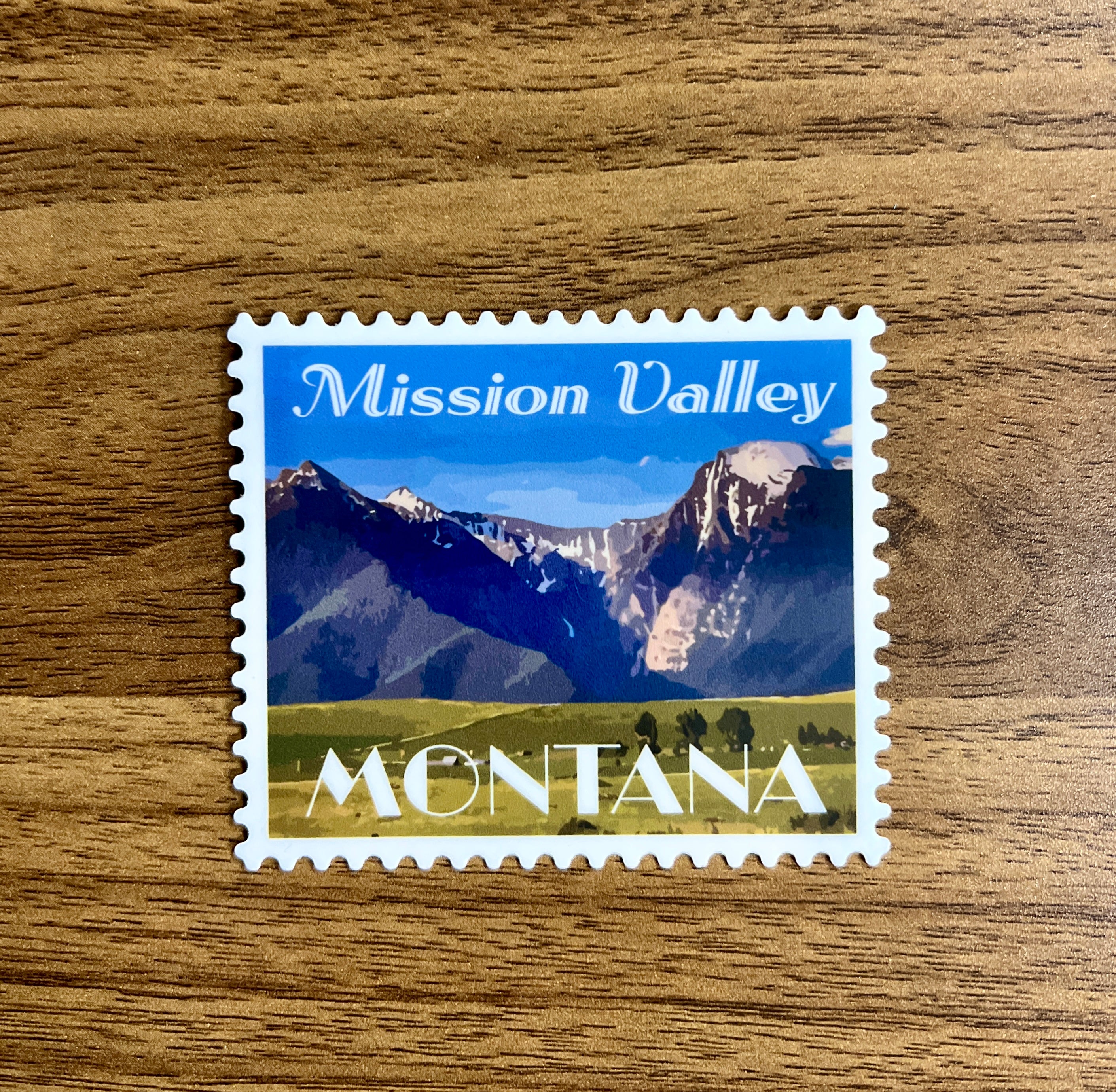Mission Valley Postage Sticker – Made of Mountains