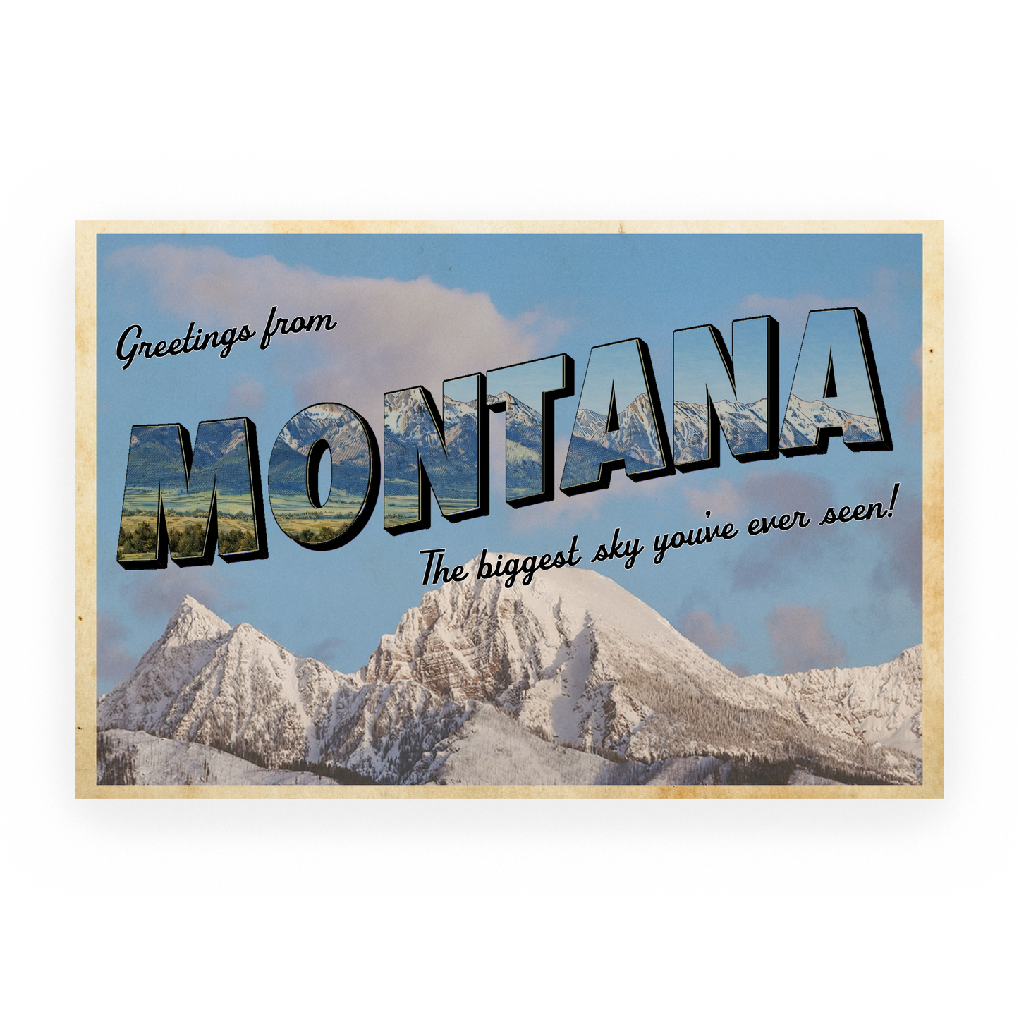 Montana: The Biggest Sky You've Ever Seen Kakashe Postcard