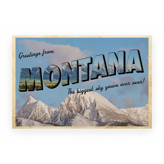 Montana: The Biggest Sky You've Ever Seen Kakashe Postcard