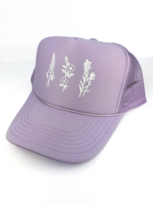 Wildflowers Adult Trucker Hat