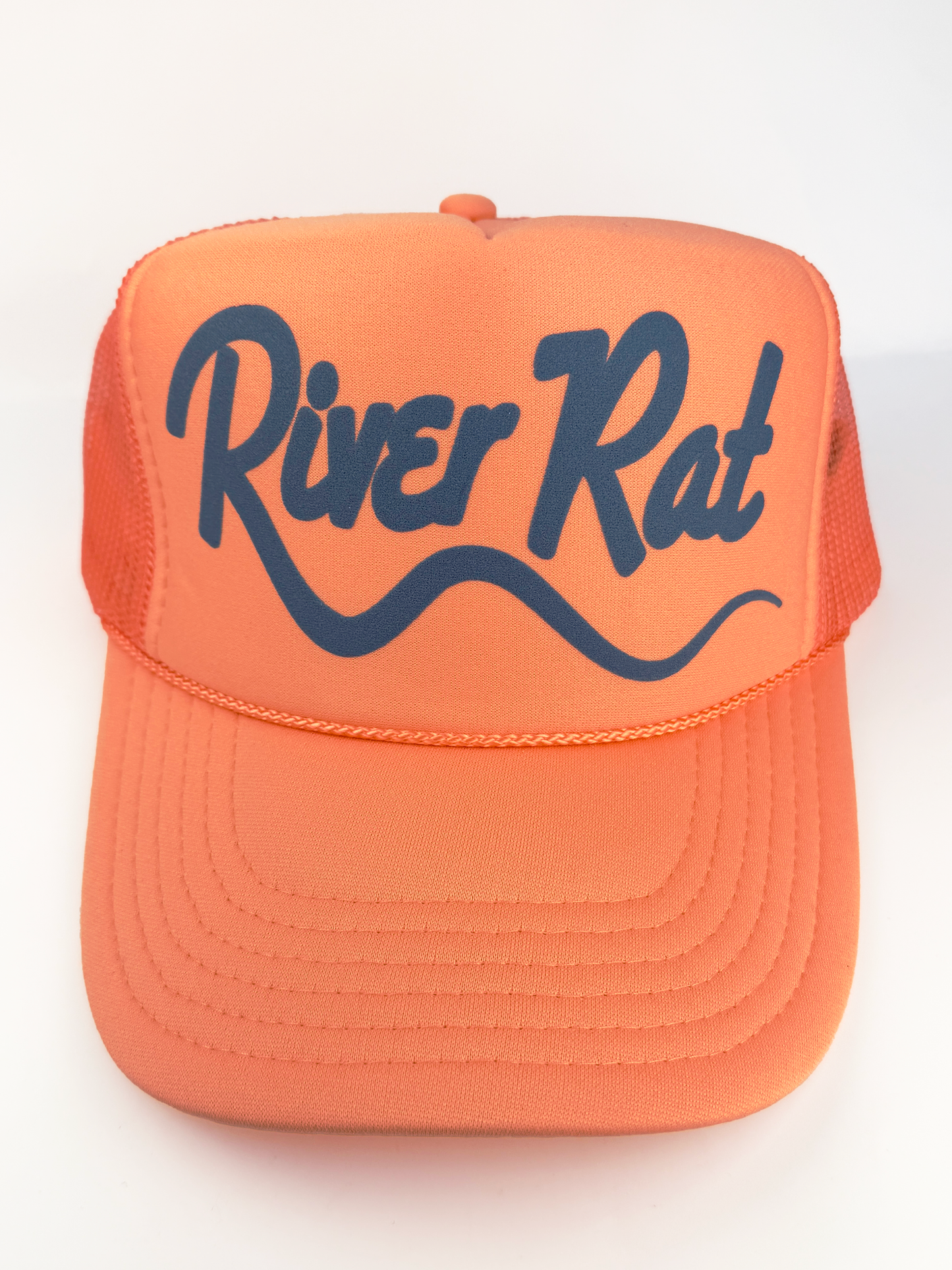 River Rat Adult Trucker Hat: Coral