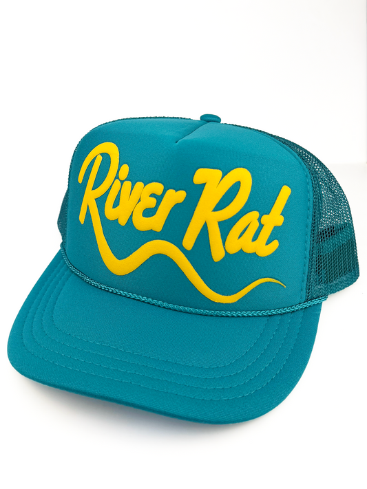 River Rat Kid Trucker Hat: Jade