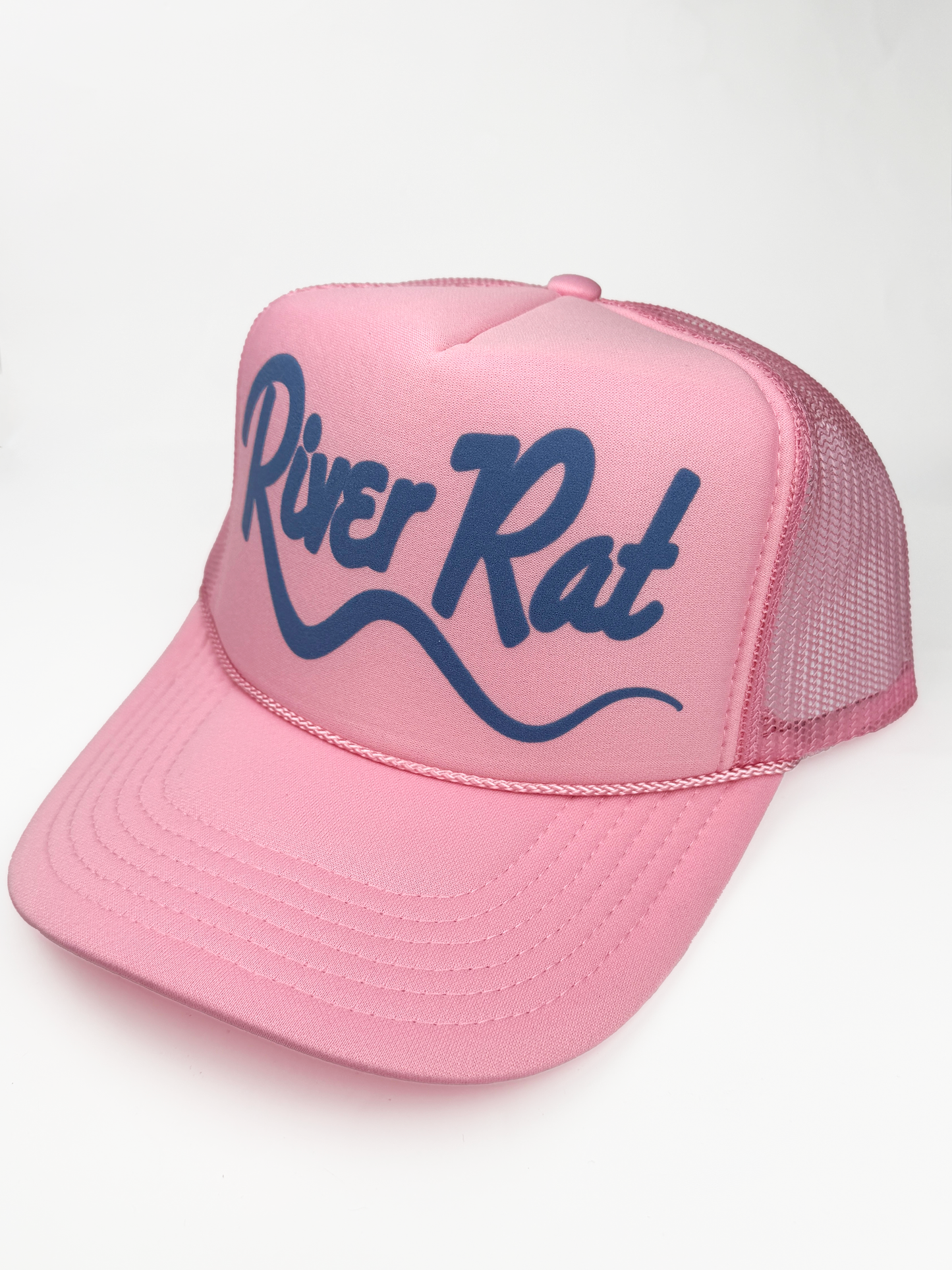 River Rat Adult Trucker Hat: Pink
