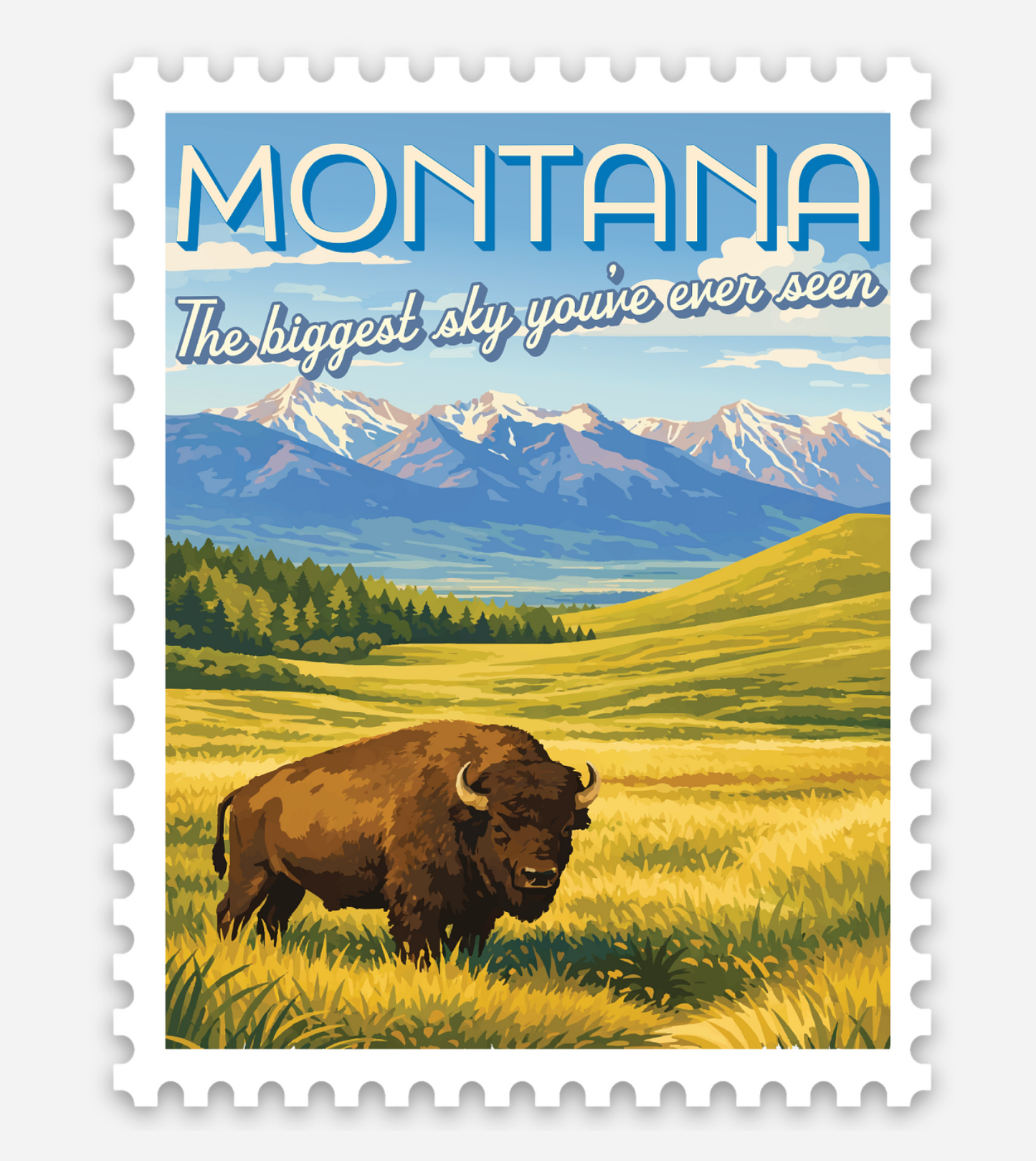 Where the Buffalo Roam: Montana Sticker