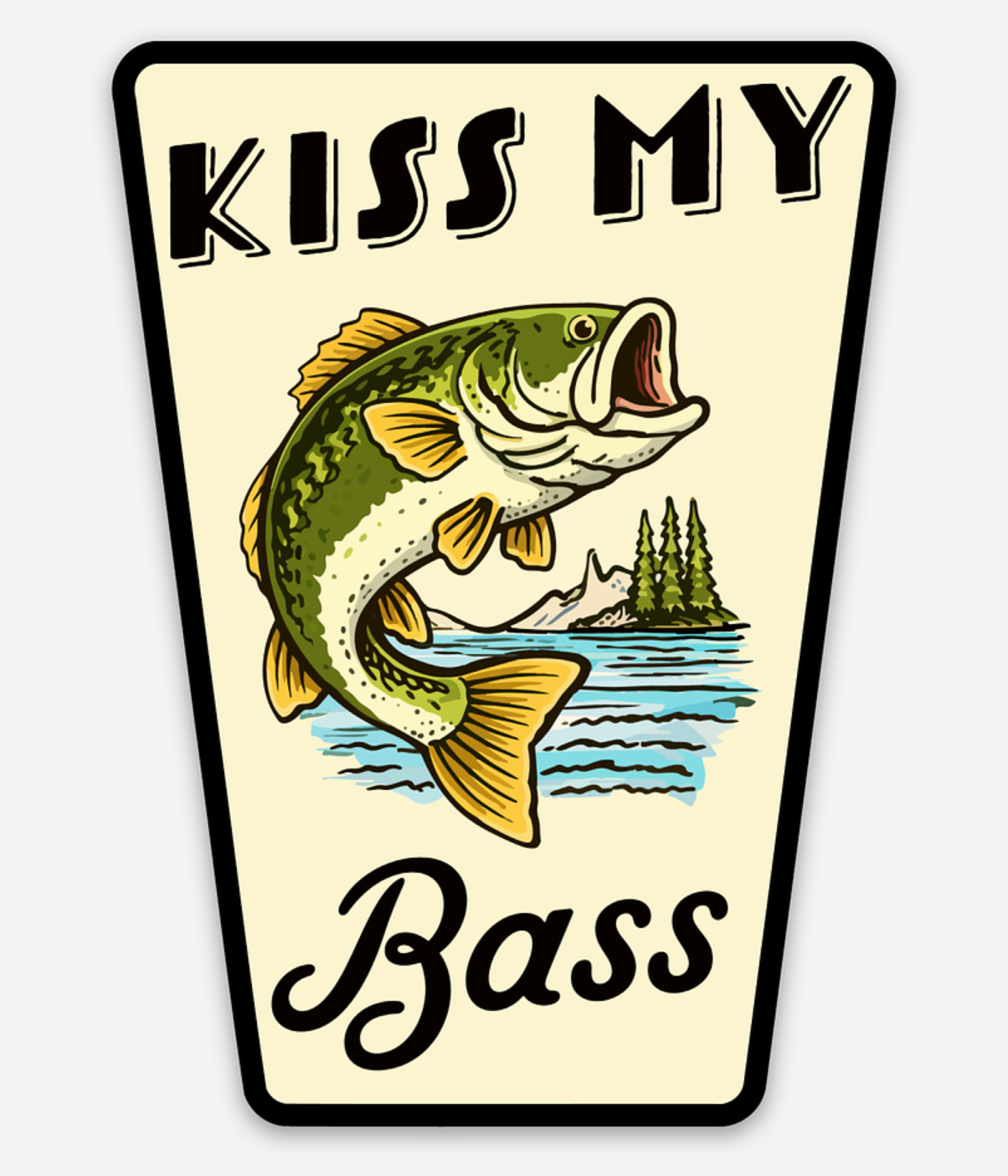 Kiss My Bass Sticker