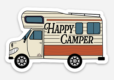 Happy Camper Sticker