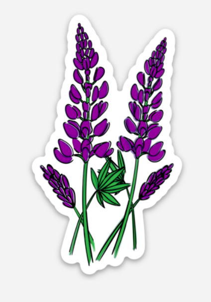 Wild Lupine Sticker
