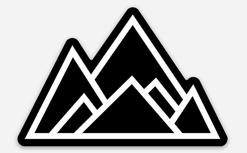 Made of Mountains Logo Sticker