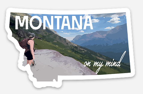 Montana On My Mind Sticker