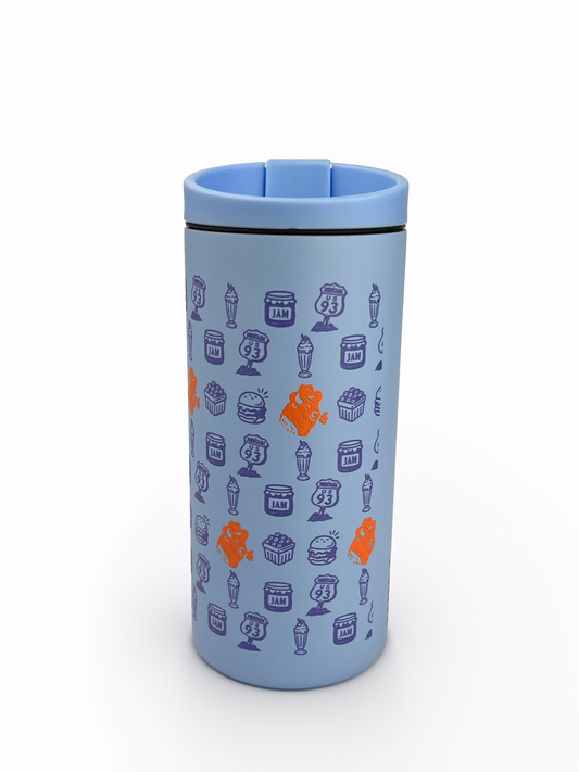 Miir Jam Factory Small Print Flip Traveler 12oz Altitude Blue