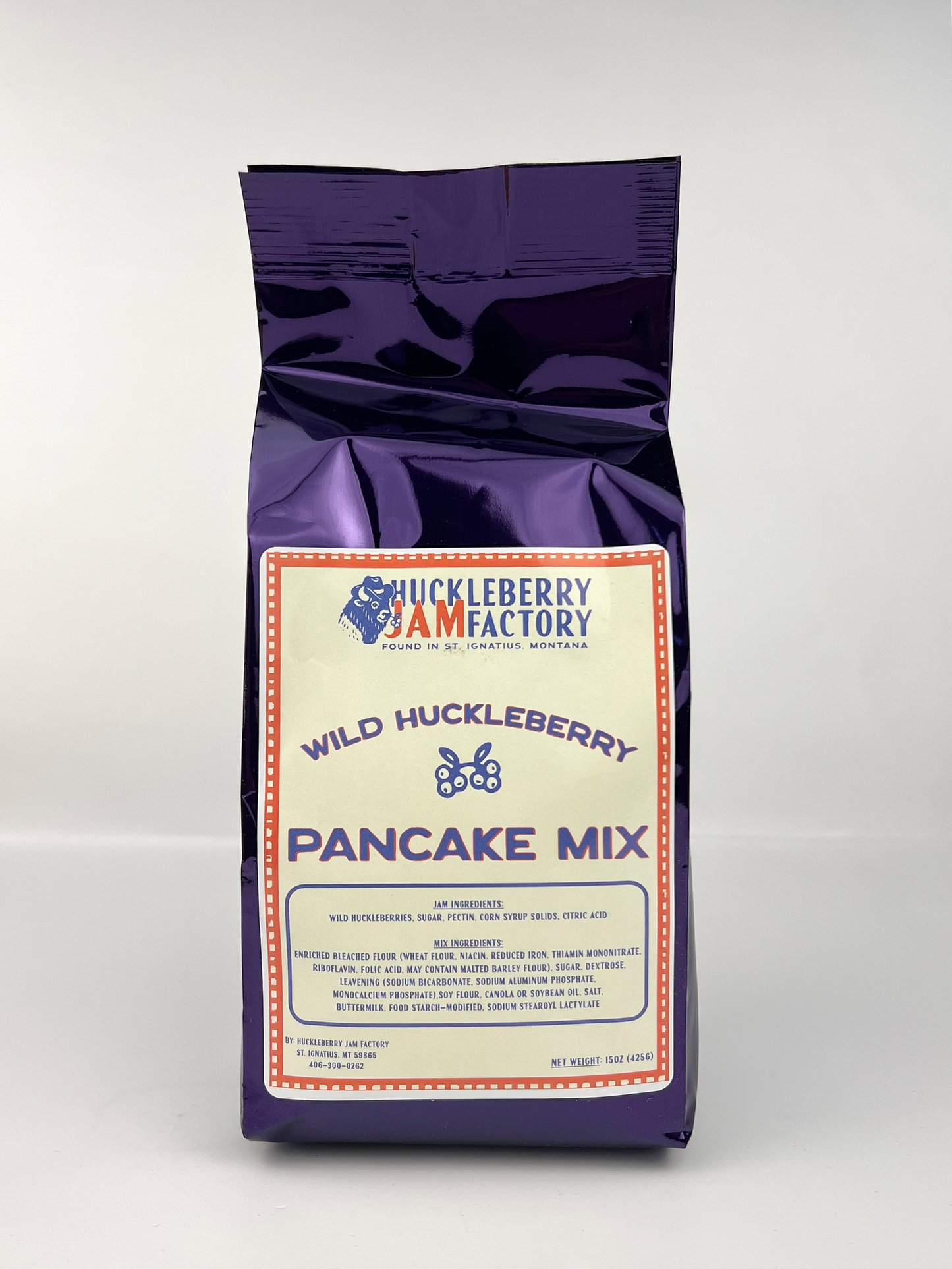 Wild Huckleberry Pancake Mix