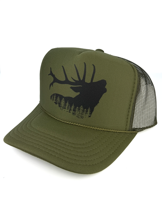 Bugling Elk Adult Trucker Hat