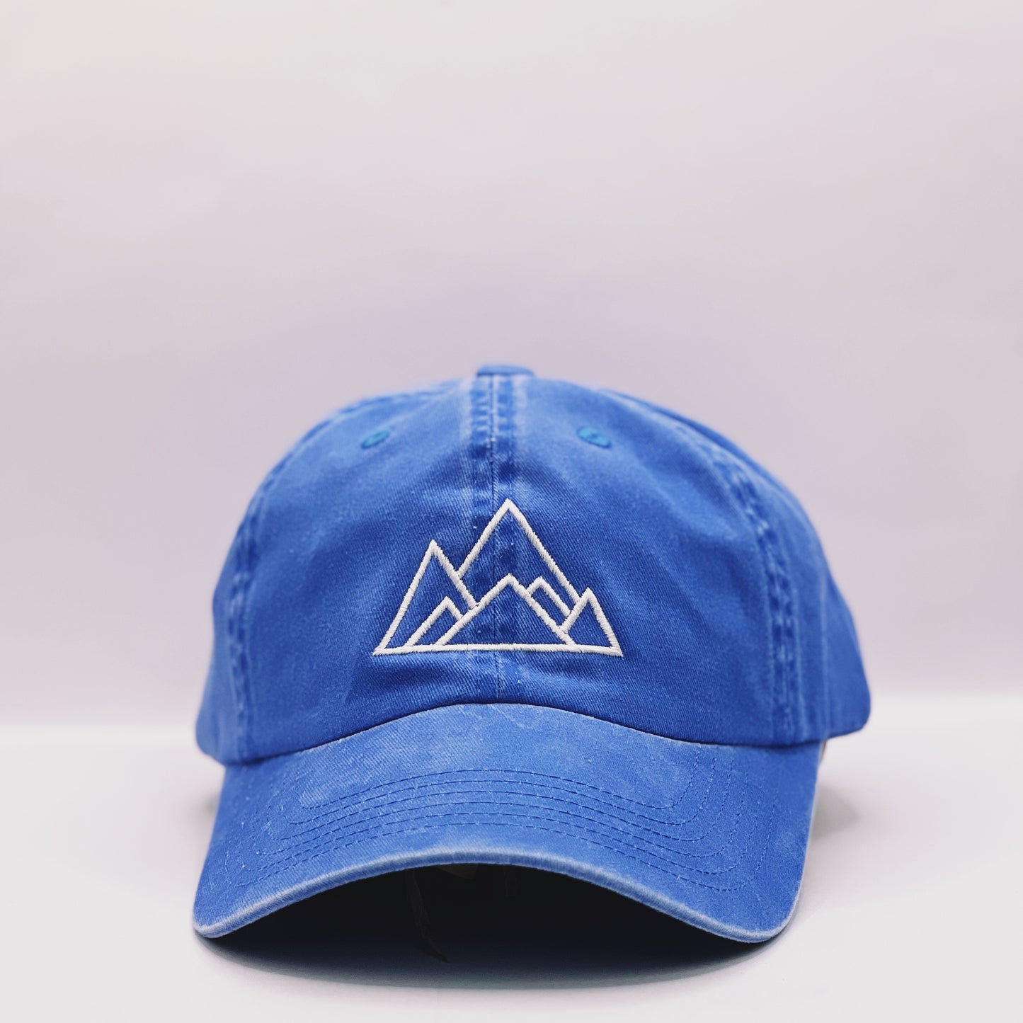 Made of Mountains Logo Dad Hat- Blue