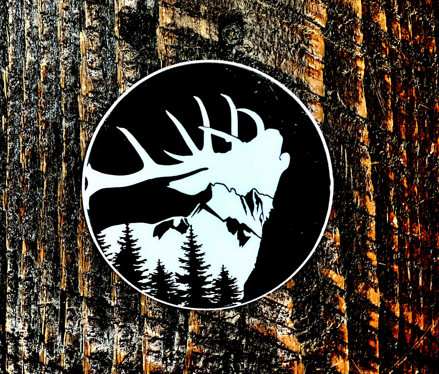 Bugling Bull Elk Sticker