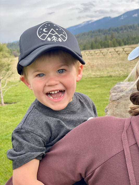 Starry Night Kid Trucker Hat