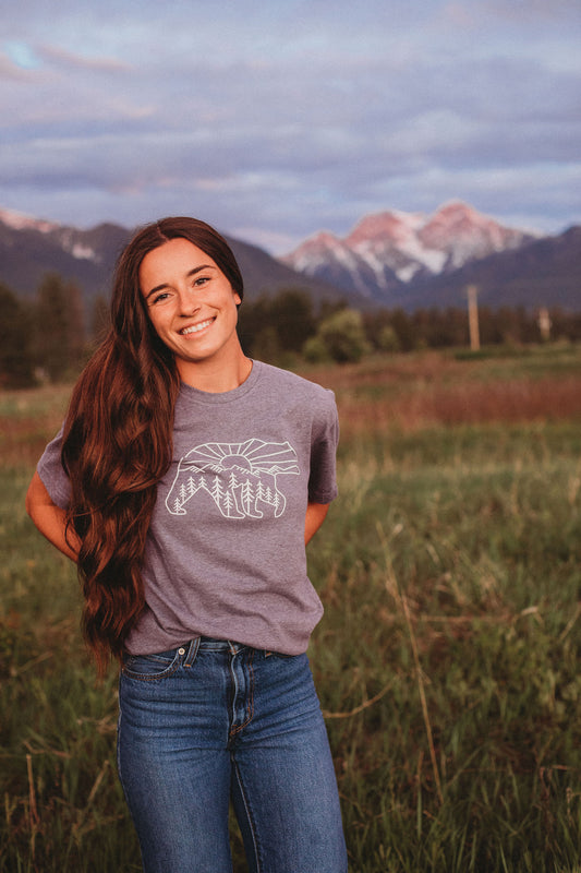 Sunrise Bear Adult Tee