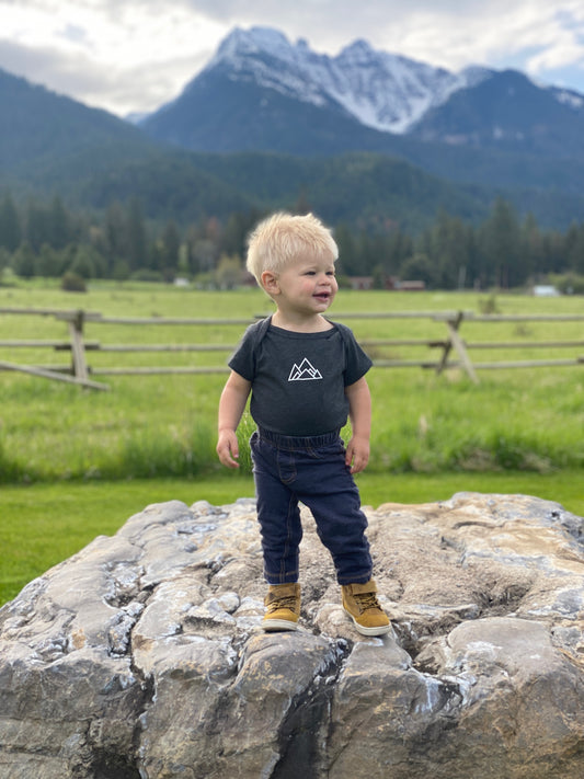 Made of Mountains Logo Onesie