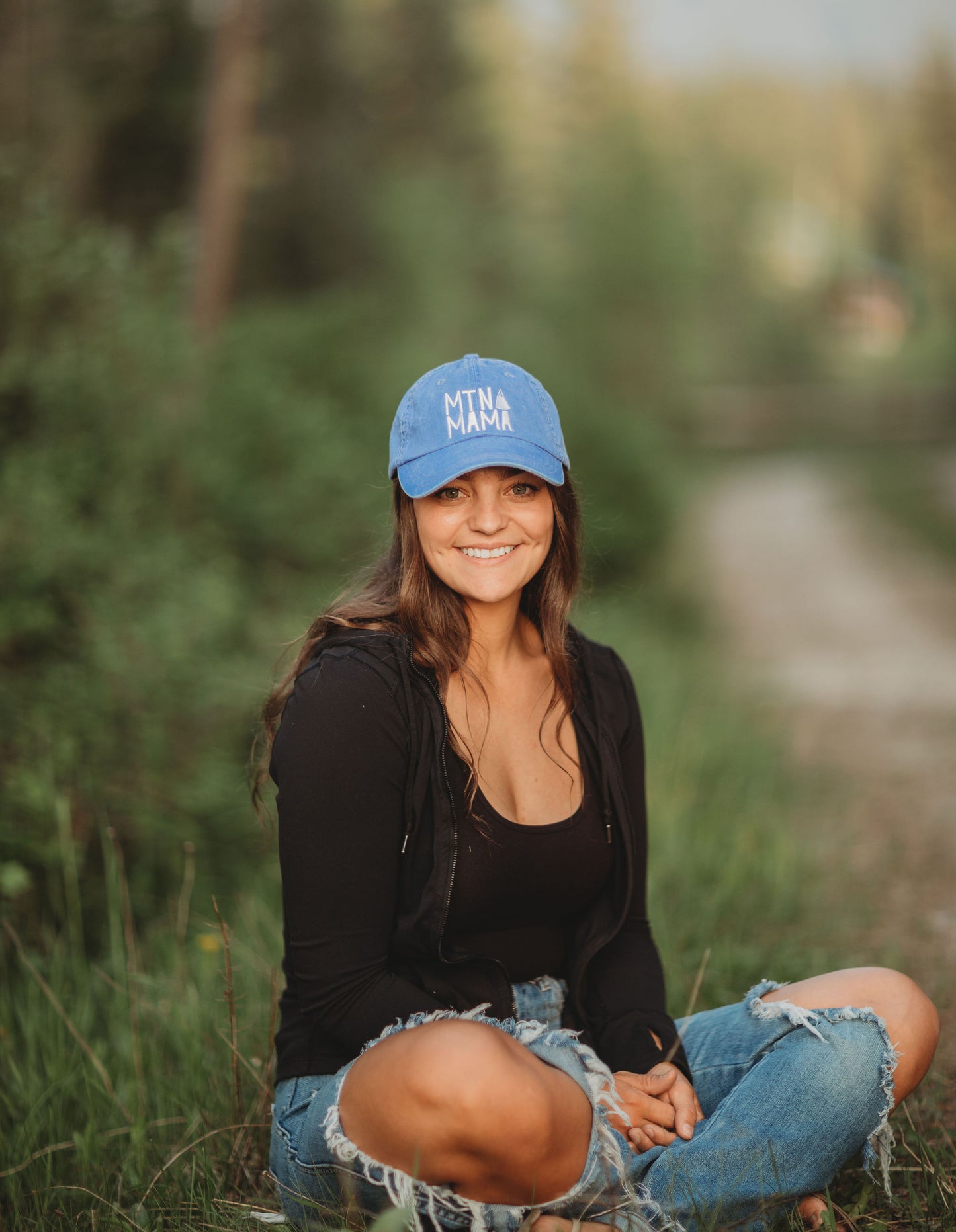 MTN MAMA Dad Hat-Periwinkle