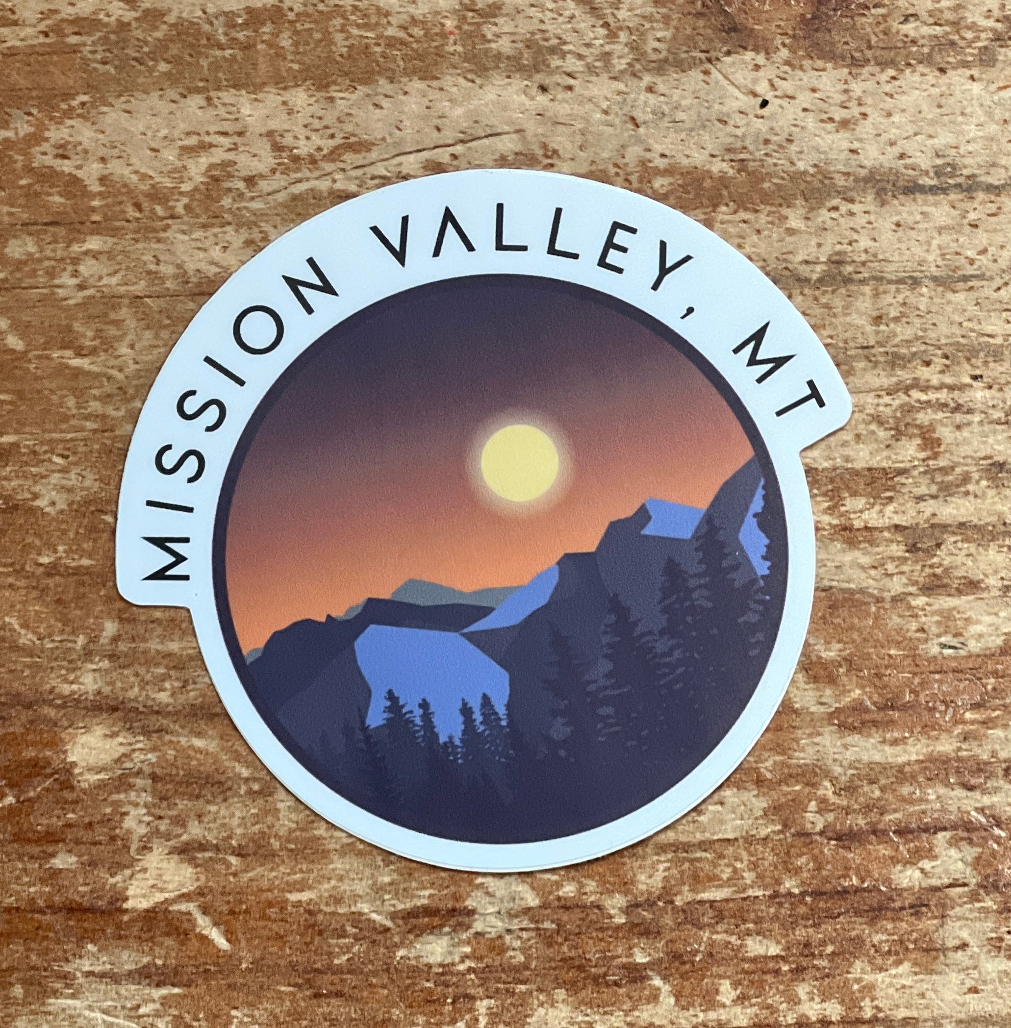 Mission Valley, MT Sticker – Made of Mountains